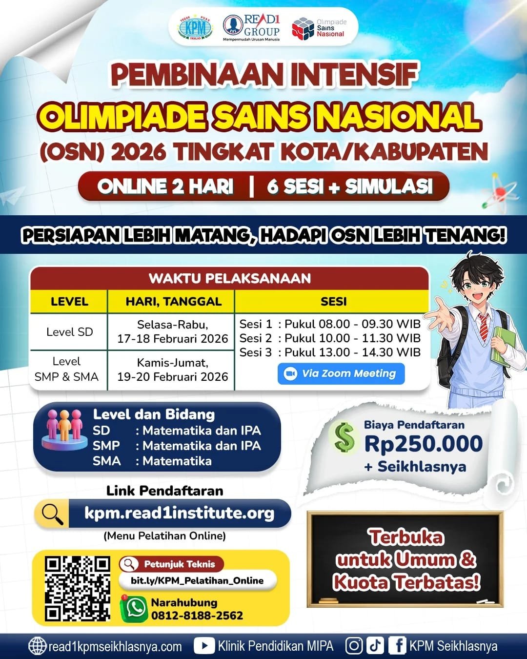 Pembinaan Intensif OSN-K 2026 Online