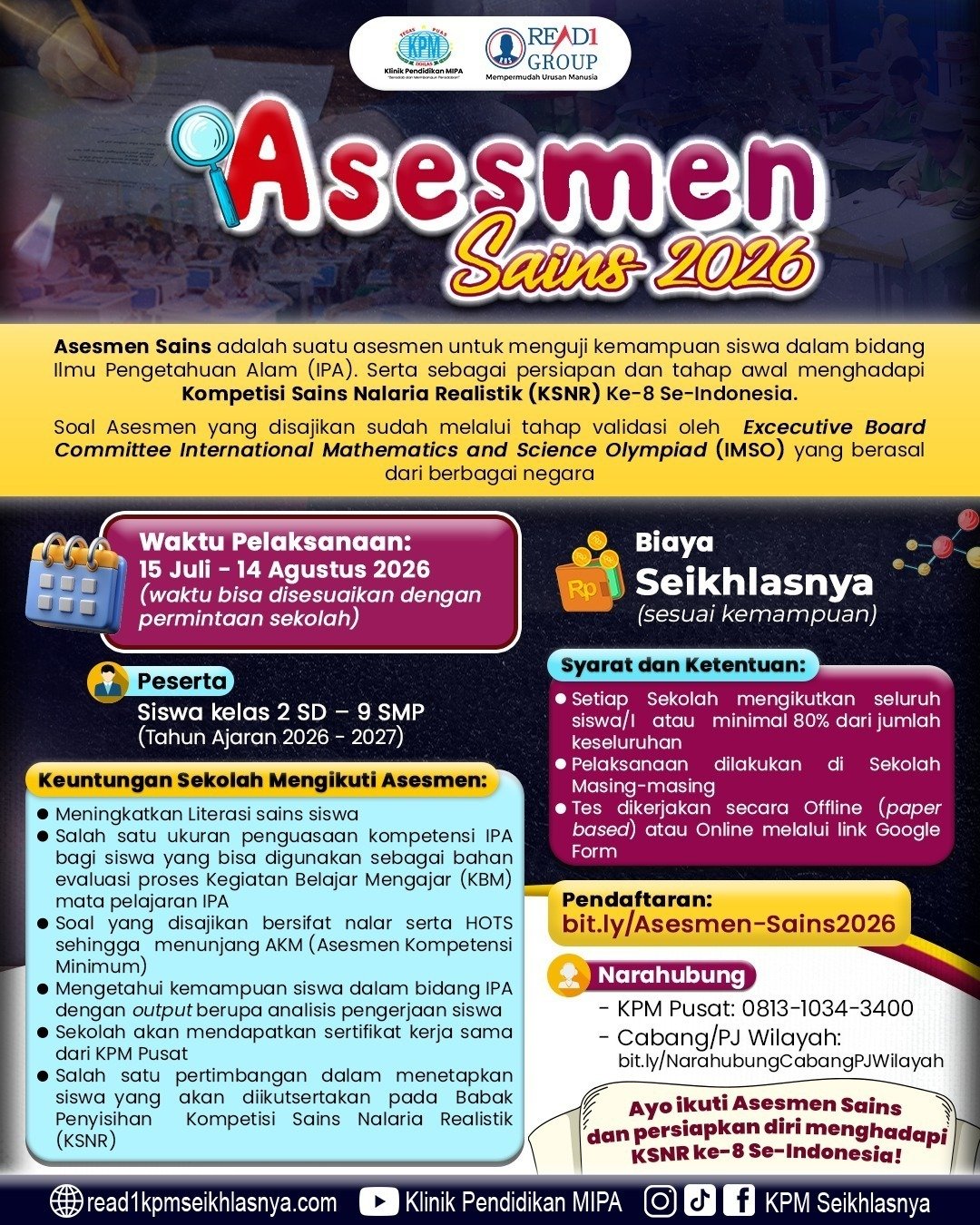 ASESMEN SAINS 2026 - Menuju KSNR ke 8