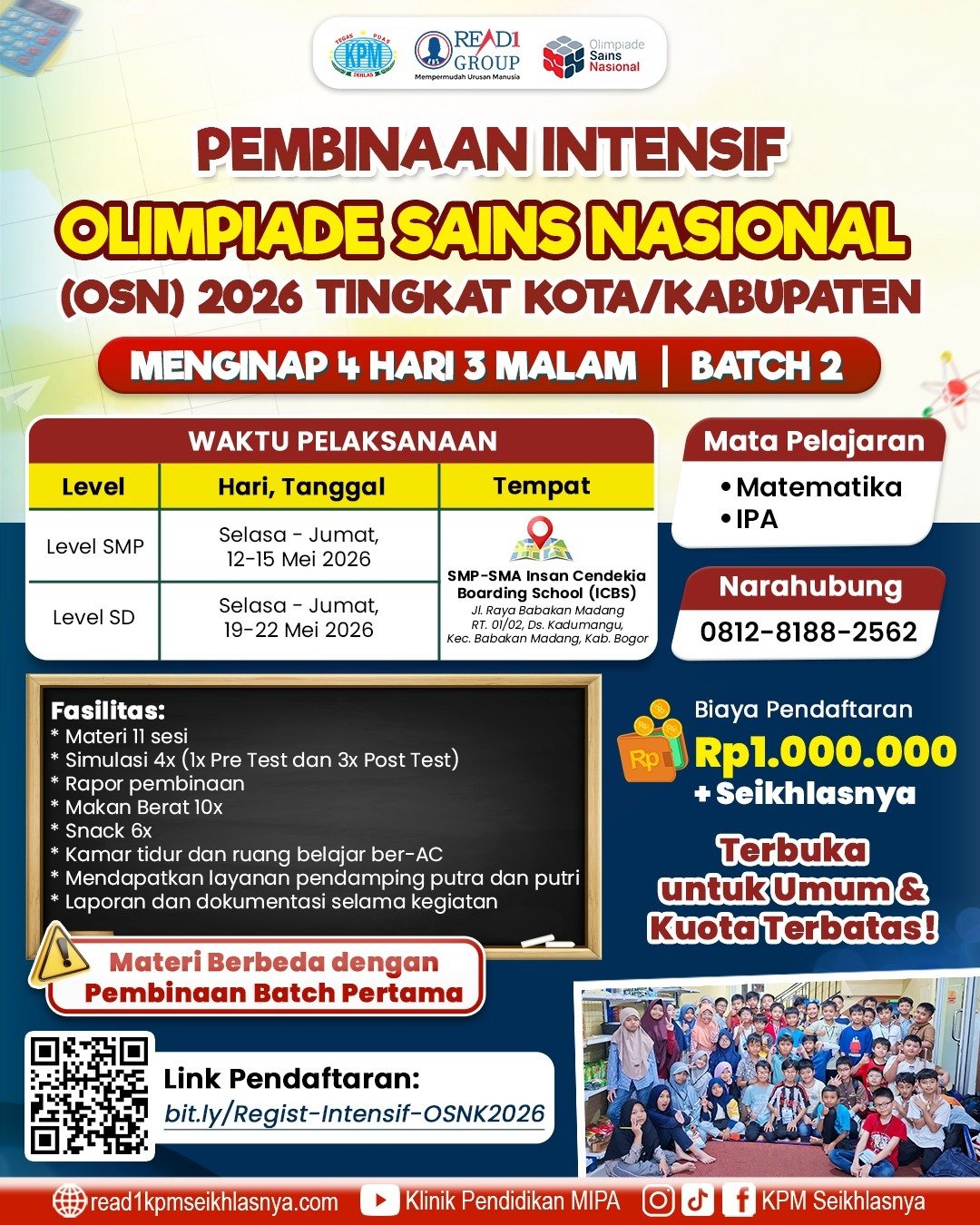 Pembinaan Intensif OSN-K 2026 Batch 2 
