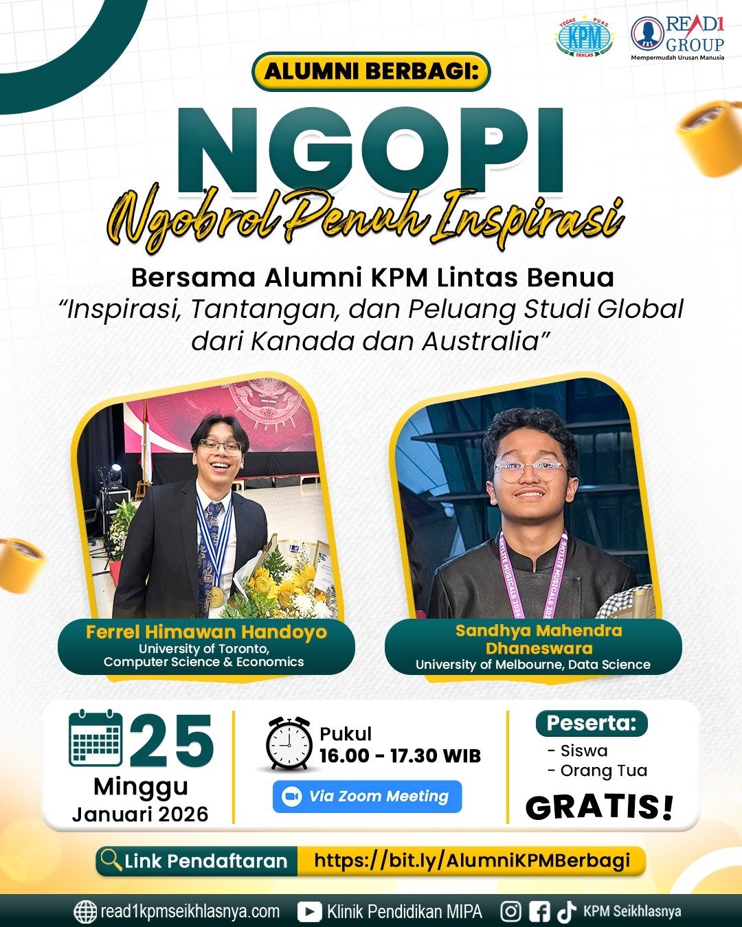  NGOBROL PENUH INSPIRASI (NGOPI) bersama alumni KPM