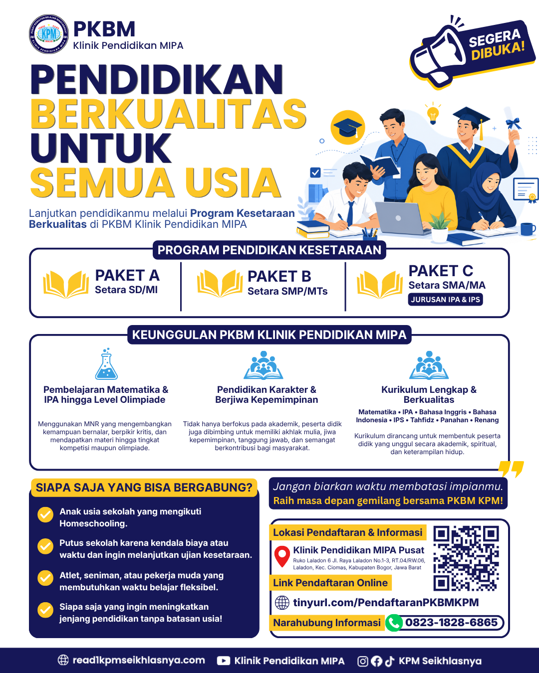 PKBM KPM : Pendidikan Berkualitas untuk Semua Usia
