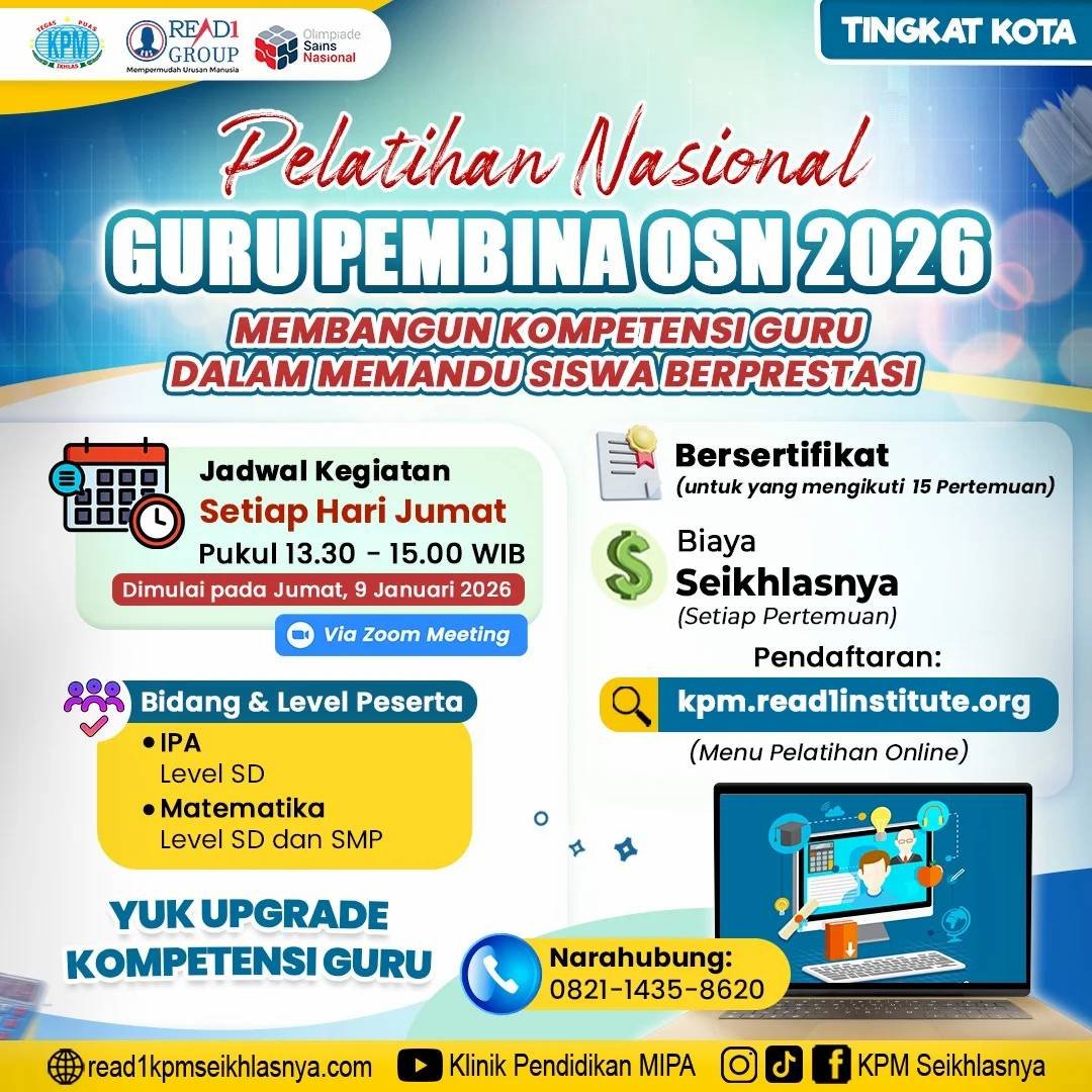 Pelatihan Guru Pembina OSN-K