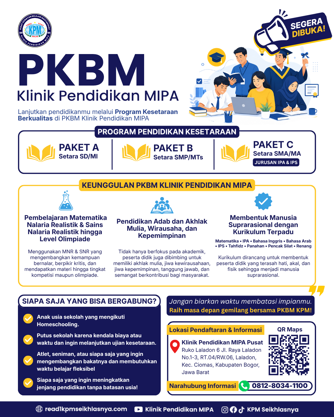 PKBM KPM : Pendidikan Berkualitas untuk Semua Usia