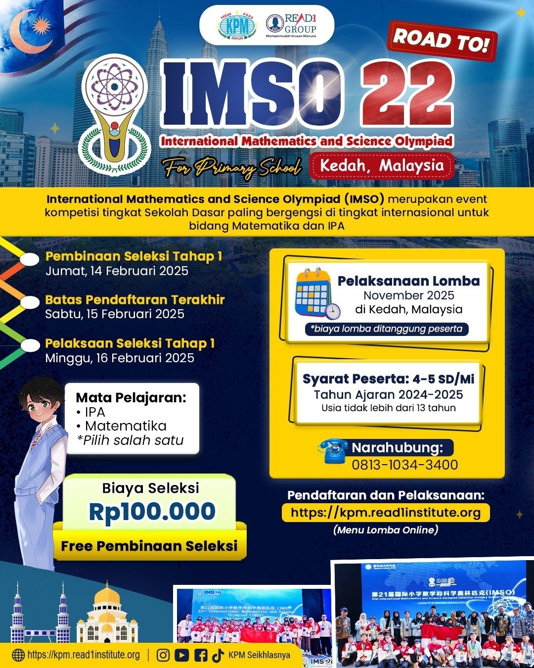 Road To International Mathematics and Science Olympiad (IMSO) ke-2